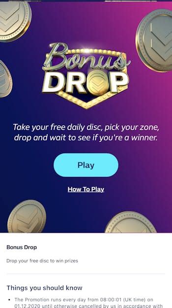 william hill bonus drop prizes